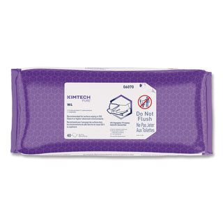W4 PreSat Alcohol Wipers, 70% IPA, 1-Ply, 9 x 11, White, 40/Pack, 10 Packs/Carton