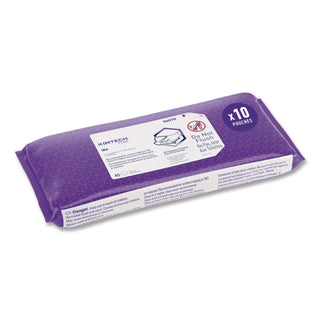 W4 PreSat Alcohol Wipers, 70% IPA, 1-Ply, 9 x 11, White, 40/Pack, 10 Packs/Carton
