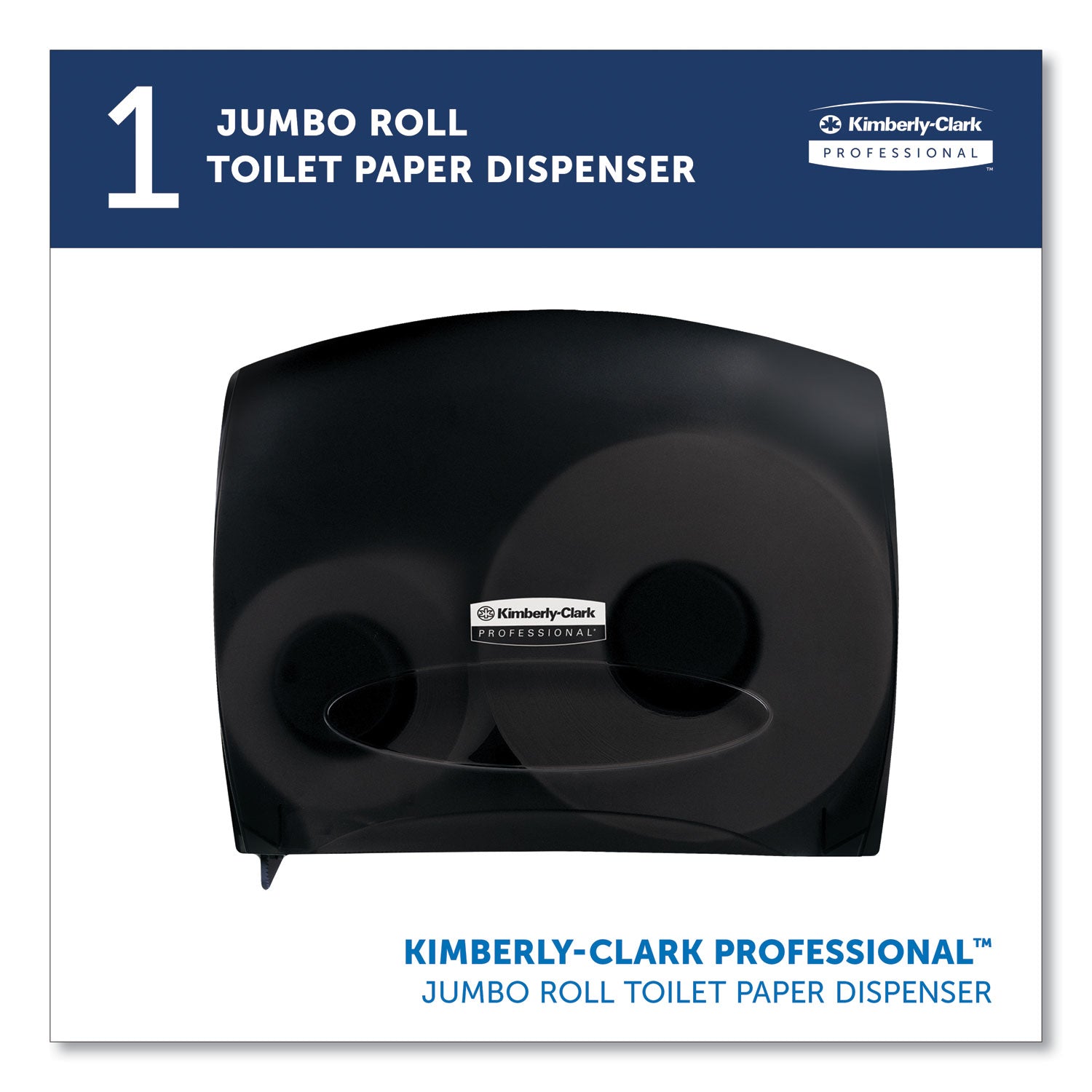 JRT Jr. Escort Jumbo Bathroom Tissue Dispenser, 13.33 x 5.75 x 16, Smoke - 