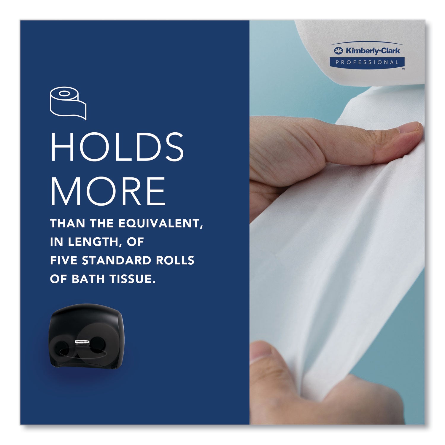 JRT Jr. Escort Jumbo Bathroom Tissue Dispenser, 13.33 x 5.75 x 16, Smoke