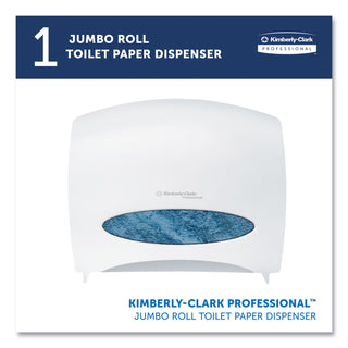 JRT Jr. Escort Jumbo Roll Bath Tissue Dispenser, 16 x 5.75 x 13.88, Pearl White