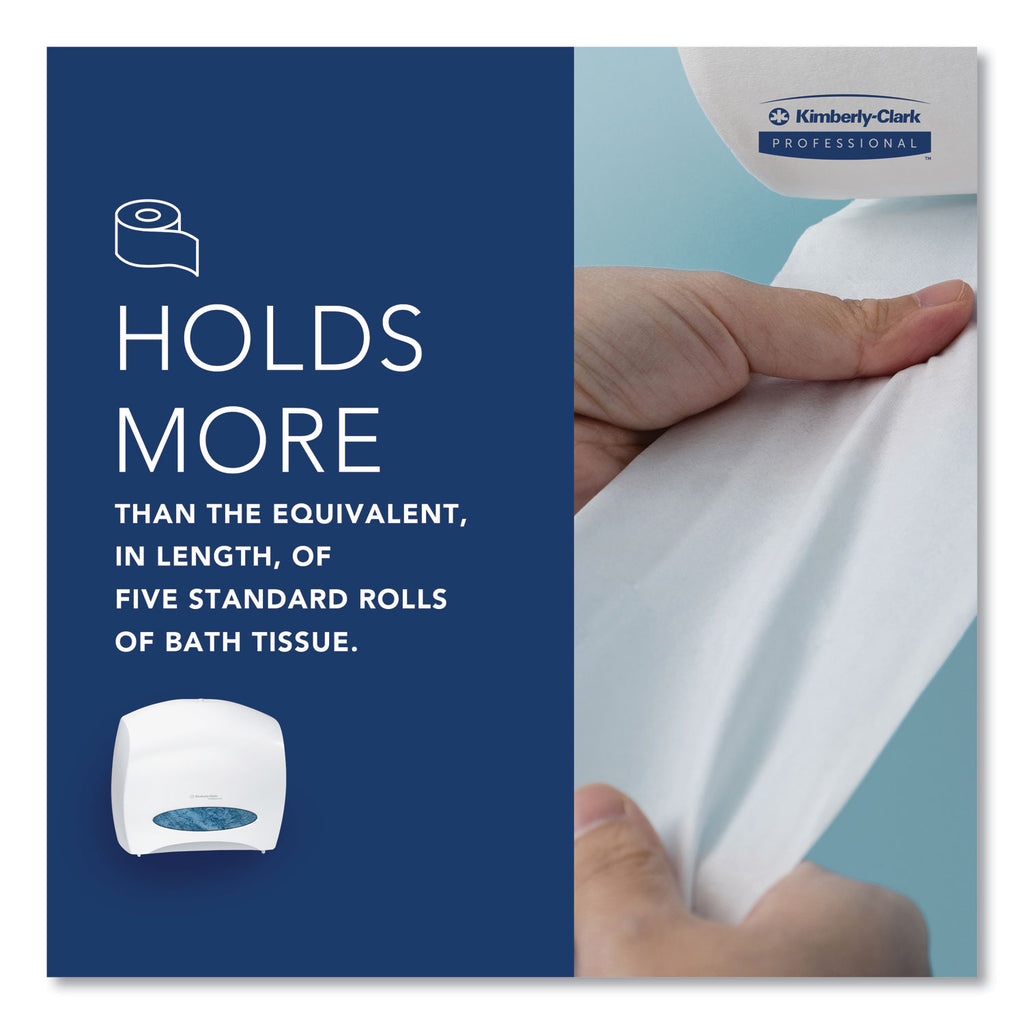 JRT Jr. Escort Jumbo Roll Bath Tissue Dispenser, 16 x 5.75 x 13.88, Pearl White