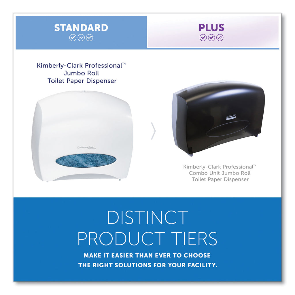 JRT Jr. Escort Jumbo Roll Bath Tissue Dispenser, 16 x 5.75 x 13.88, Pearl White