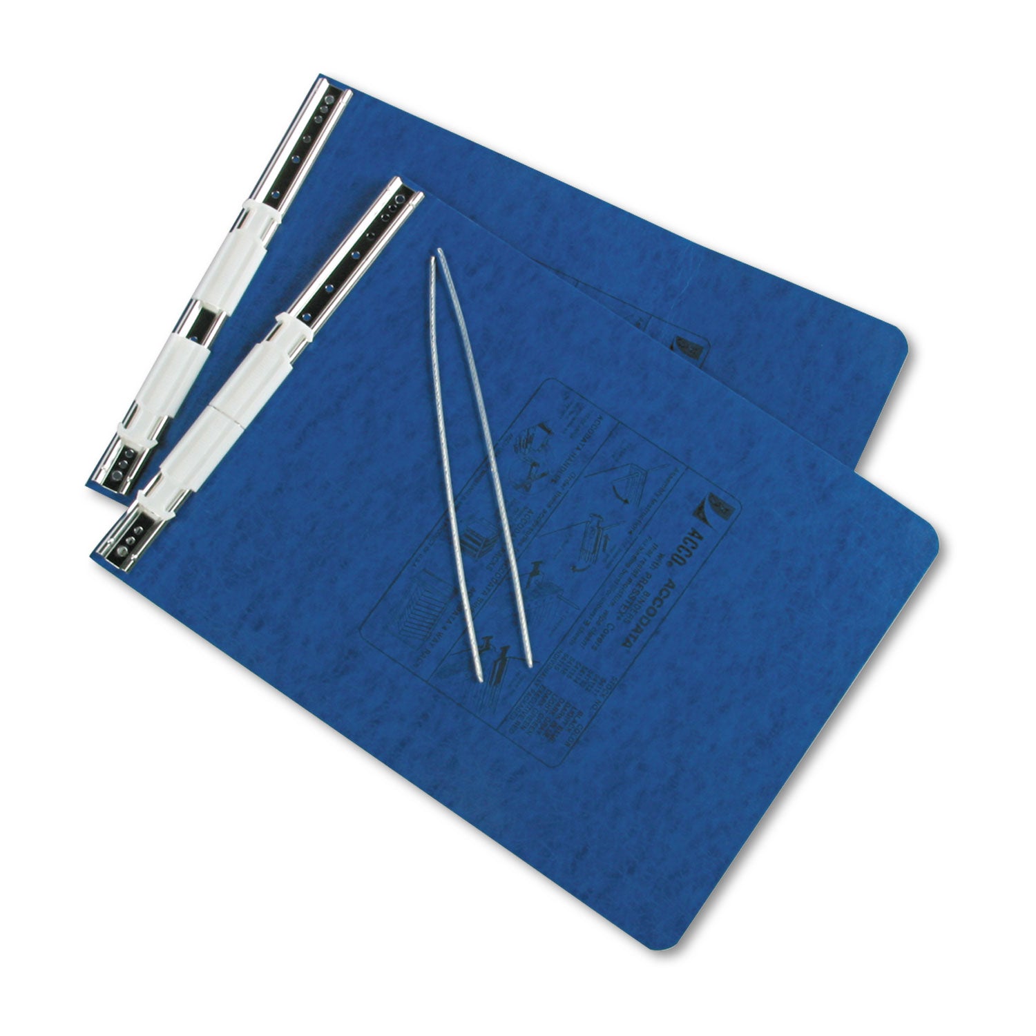 PRESSTEX Covers with Storage Hooks, 2 Posts, 6" Capacity, 9.5 x 11, Dark Blue - 