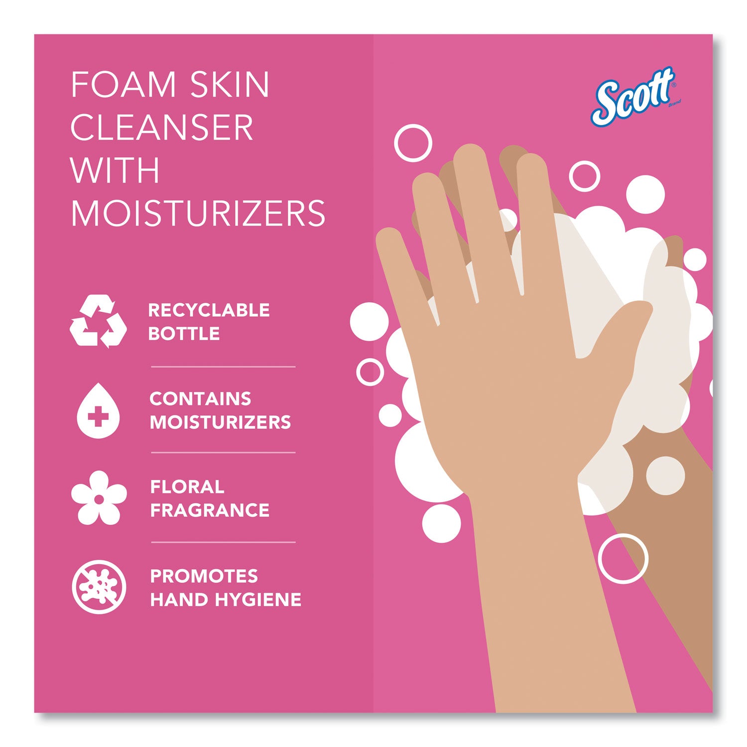 Pro Foam Skin Cleanser with Moisturizers, Citrus Floral, 1.2 L Refill, 2/Carton