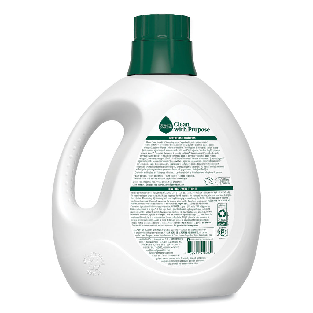 Natural Liquid Laundry Detergent, Fresh Lavender Scent, 135 oz Bottle