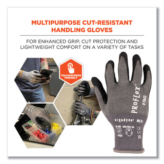 ProFlex 7043 ANSI A4 Nitrile Coated CR Gloves, Gray, Medium, 12 Pairs, Ships in 1-3 Business Days