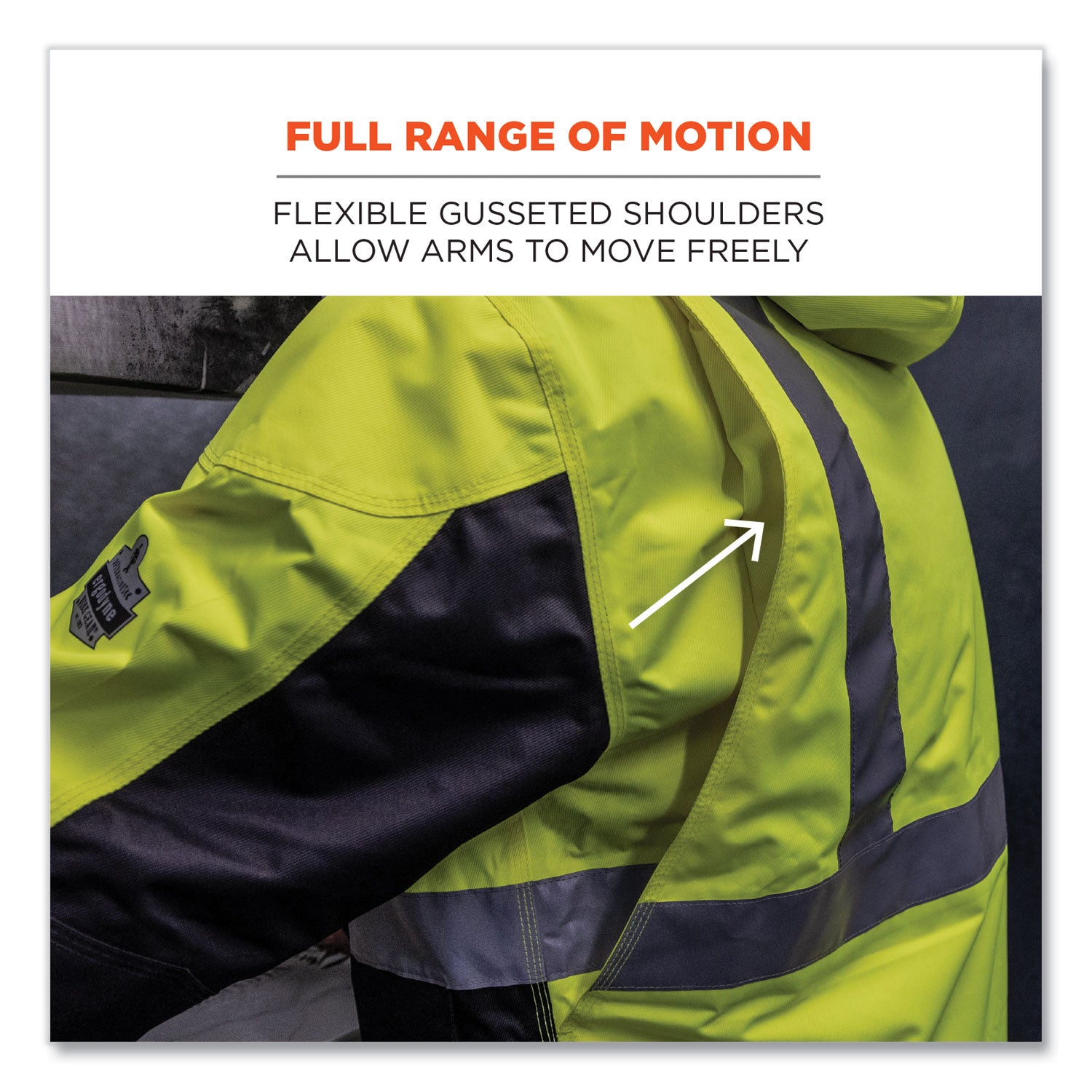 GloWear 8275 Class 2 Heavy-Duty Hi-Vis Workwear Sherpa Jacket, 4X-Large, Lime, Ships in 1-3 Business Days
