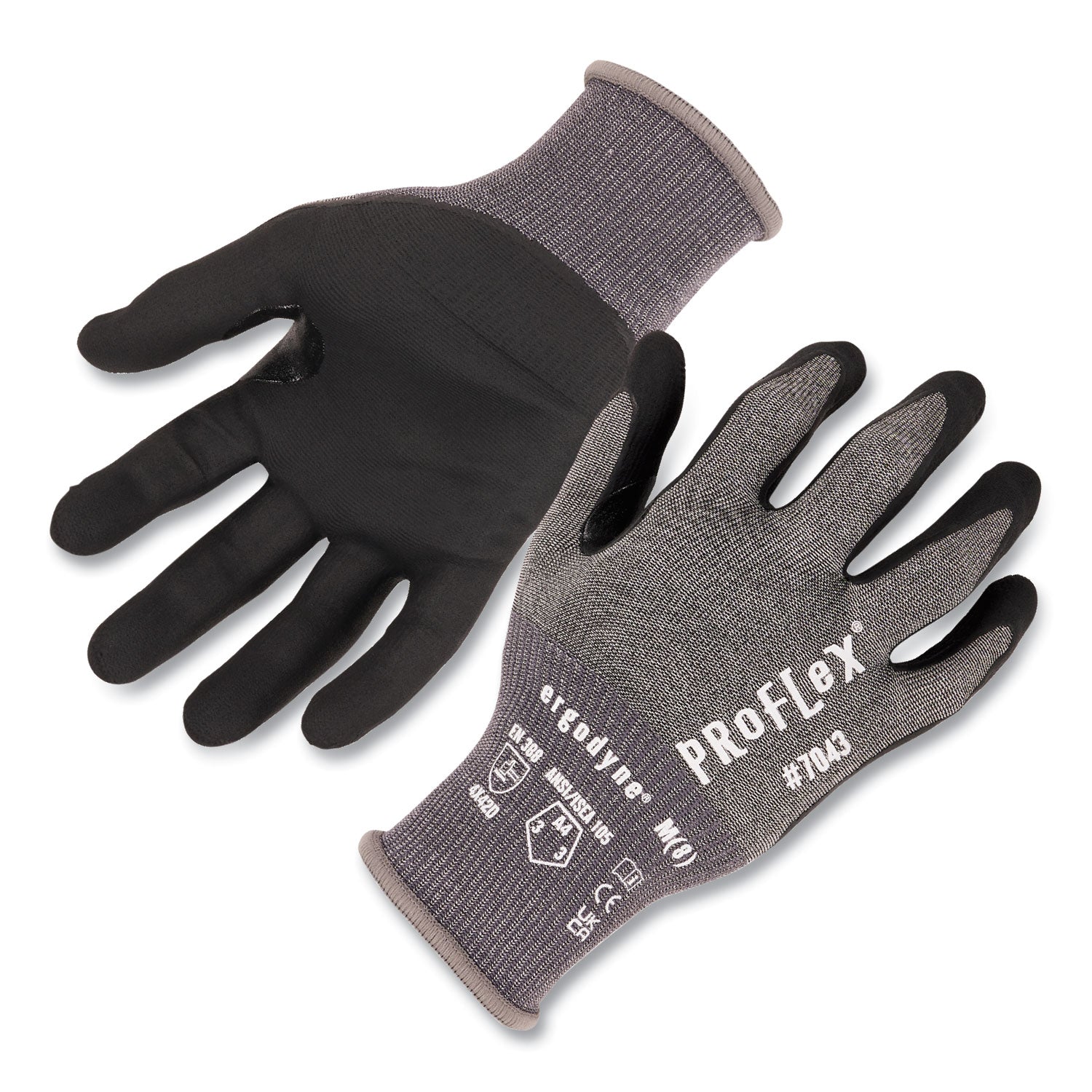 proflex-7043-ansi-a4-nitrile-coated-cr-gloves-gray-x-large-1-pair-ships-in-1-3-business-days_ego10525 - 1