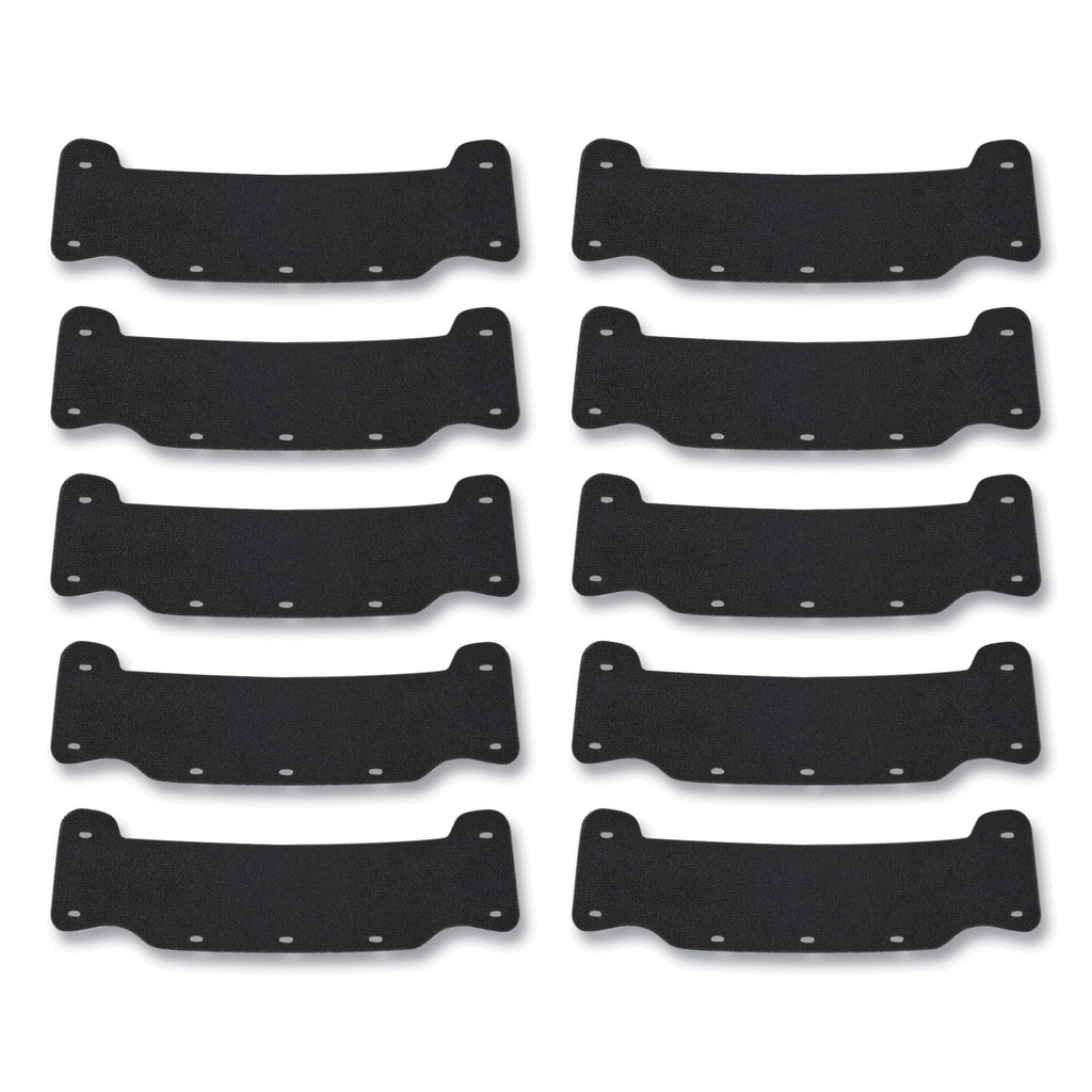 Skullerz 8990 Lightweight Hard Hat Sweatband Replacement, Polyester, Black, 10/Pack, Ships in 1-3 Business Days