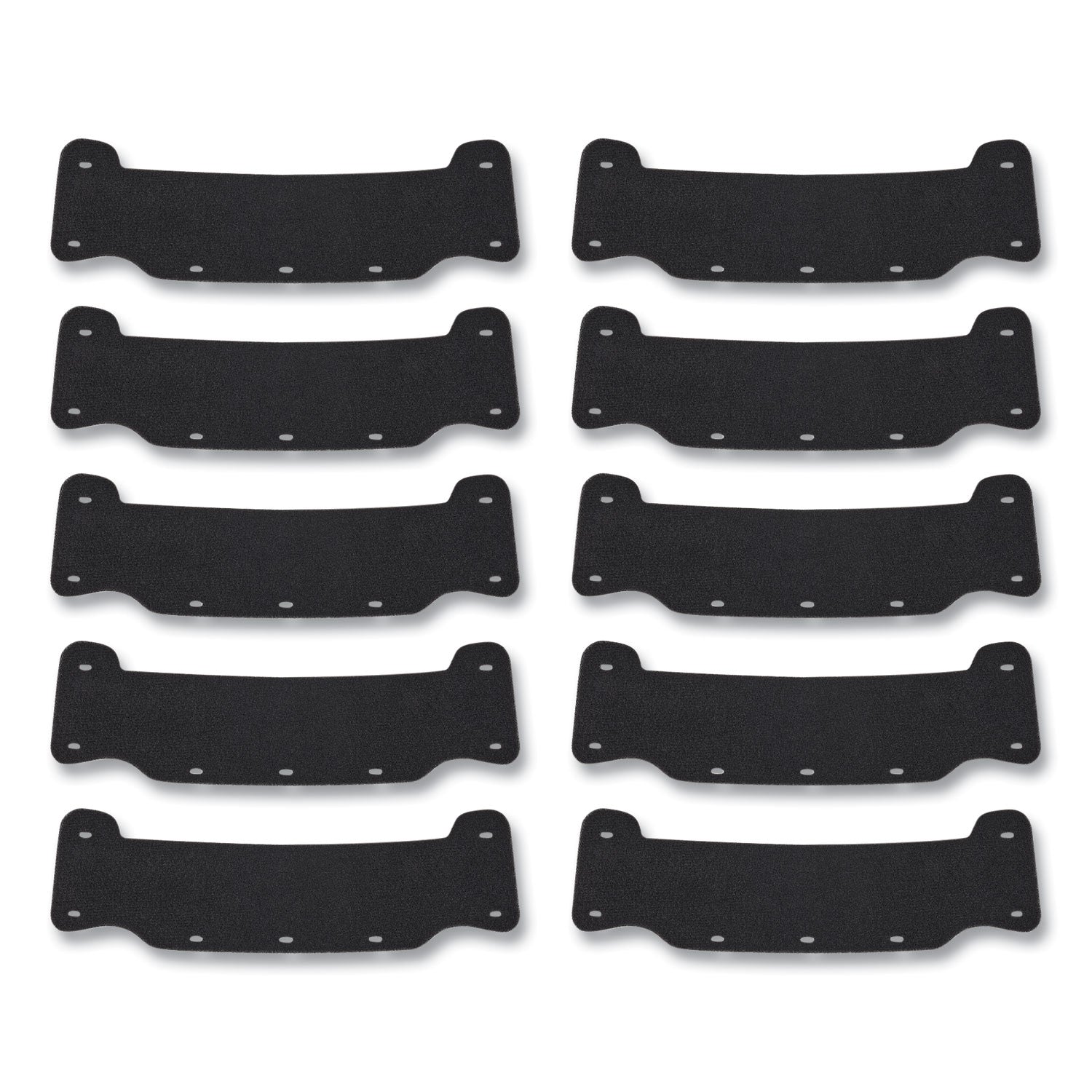 Skullerz 8990 Lightweight Hard Hat Sweatband Replacement, Polyester, Black, 10/Pack, Ships in 1-3 Business Days