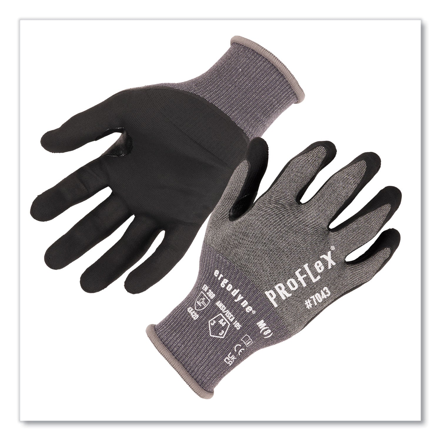 proflex-7043-ansi-a4-nitrile-coated-cr-gloves-gray-large-12-pairs-ships-in-1-3-business-days_ego10514 - 1