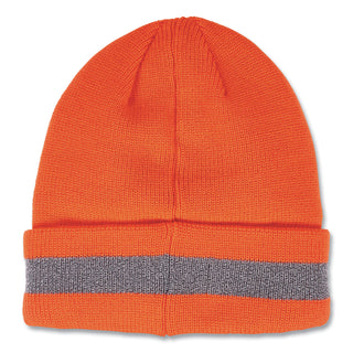 N-Ferno 6803 Reflective Rib Knit Winter Hat, One Size Fits Most, Orange, Ships in 1-3 Business Days