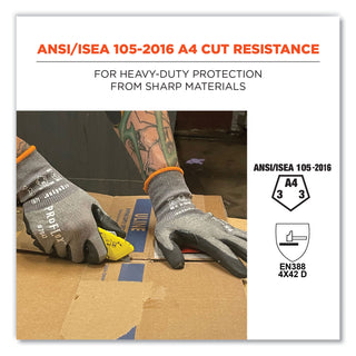 ProFlex 7043 ANSI A4 Nitrile Coated CR Gloves, Gray, Medium, 1 Pair, Ships in 1-3 Business Days