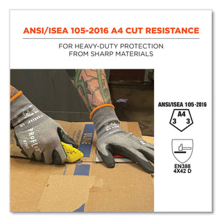 ProFlex 7043 ANSI A4 Nitrile Coated CR Gloves, Gray, X-Large, 12 Pairs, Ships in 1-3 Business Days