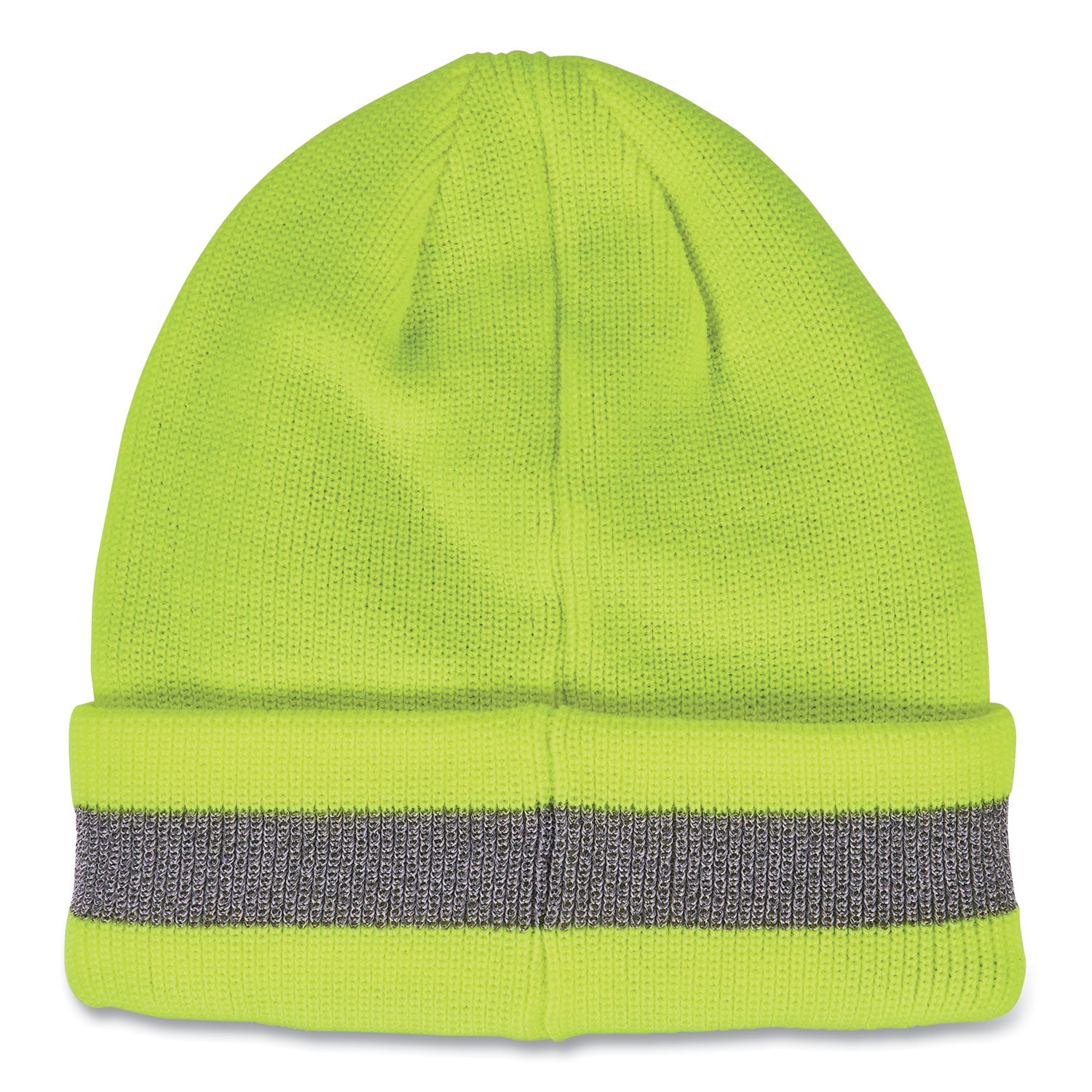 N-Ferno 6803 Reflective Rib Knit Winter Hat, One Size Fits Most, Lime, Ships in 1-3 Business Days