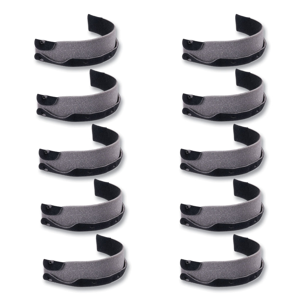 Skullerz 8990 Lightweight Hard Hat Sweatband Replacement, Polyester, Black, 10/Pack, Ships in 1-3 Business Days