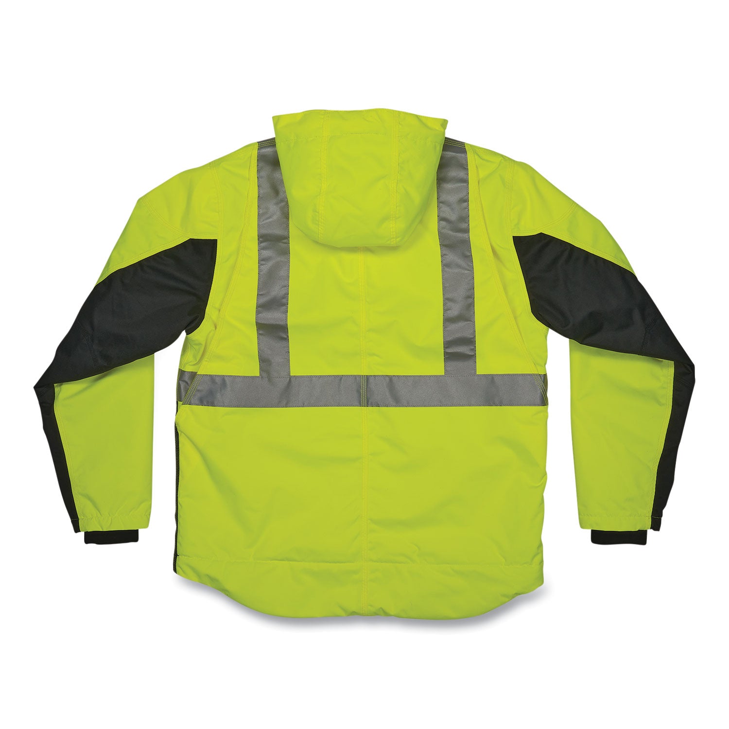 GloWear 8275 Class 2 Heavy-Duty Hi-Vis Workwear Sherpa Lined Jacket, Large, Lime, Ships in 1-3 Business Days