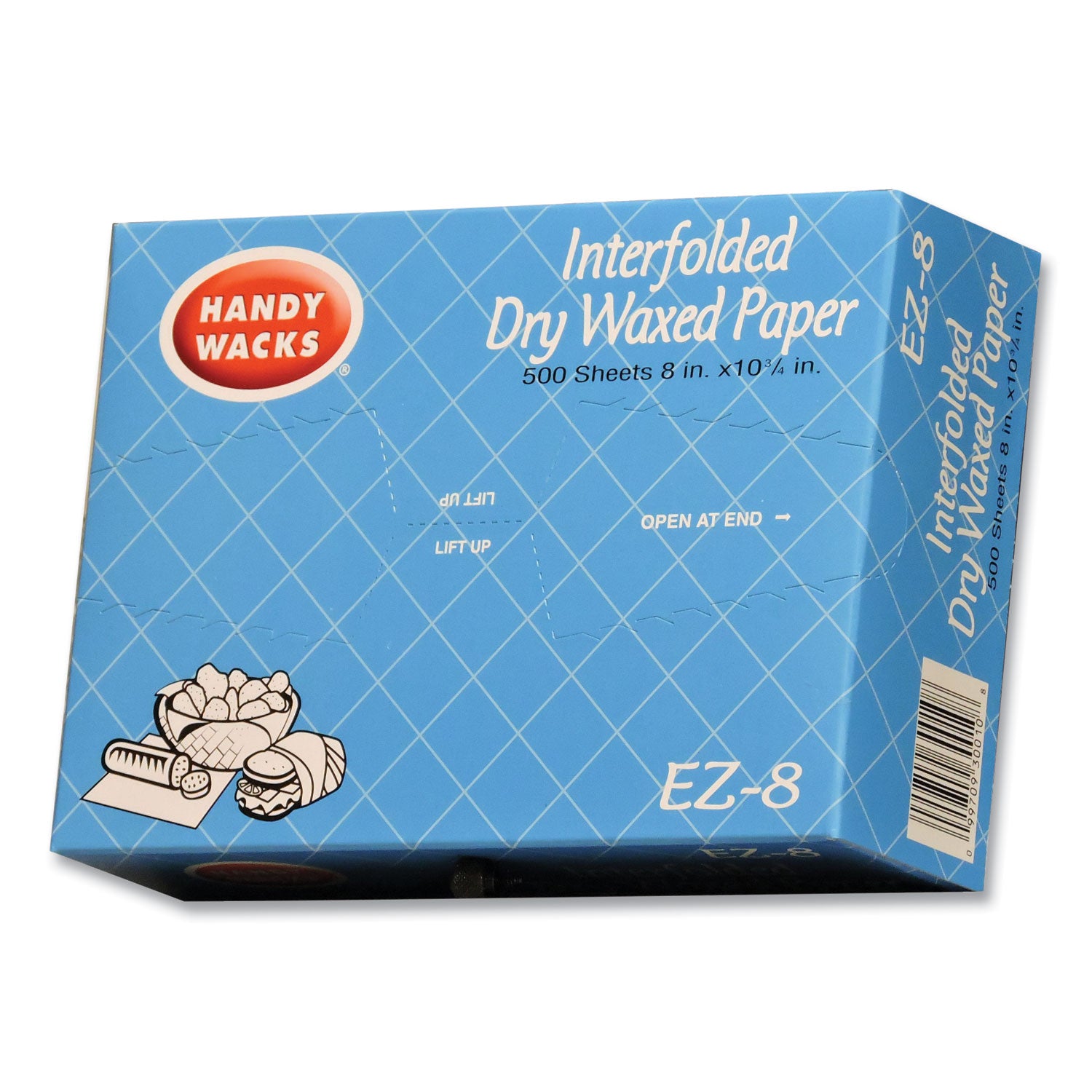 Interfolded Dry Waxed Paper Deli Sheets, 10.75 x 8, 12/Box
