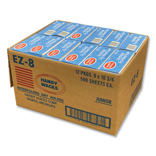 Interfolded Dry Waxed Paper Deli Sheets, 10.75 x 8, 12/Box