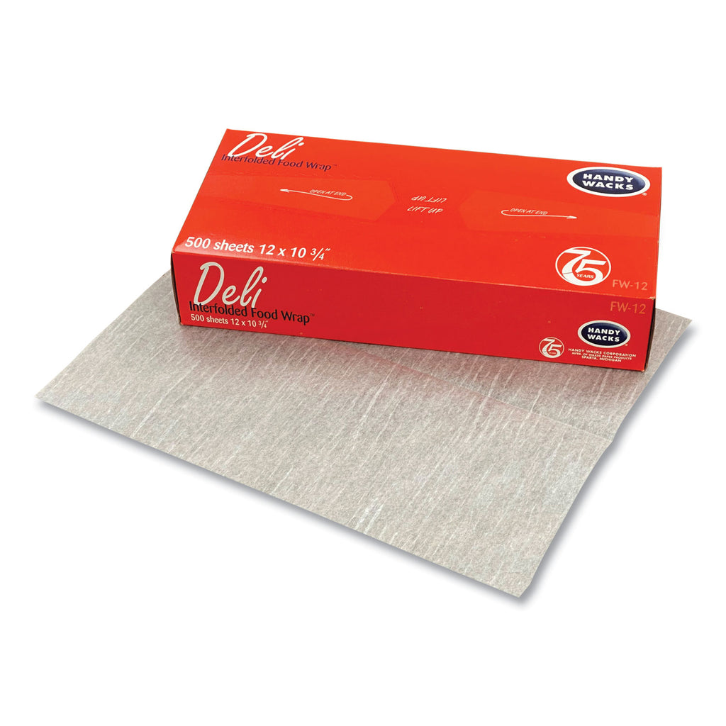 Interfolded Food Wrap Deli Sheets, 10.75 x 12, 12/Carton