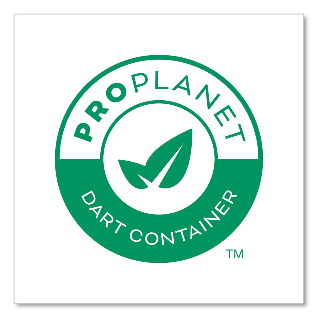 Compostable Paper Hot Cups, ProPlanet Seal, 8 oz, White/Green, 50/Pack