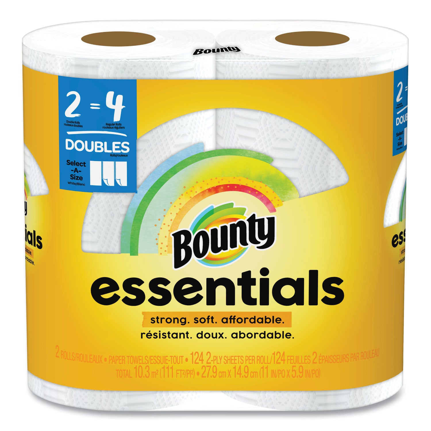 essentials-select-a-size-kitchen-roll-paper-towels-2-ply-124-sheets-roll-6-rolls-carton_pgc56210 - 1