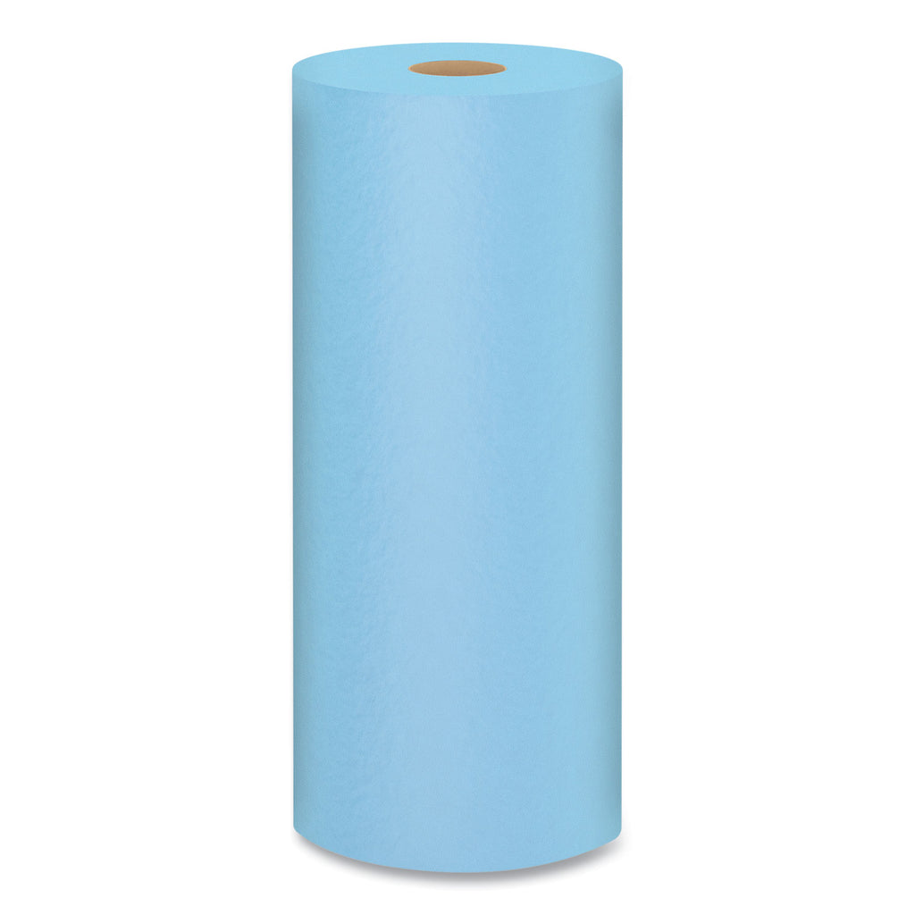 Shop Towels, Standard Roll, 1-Ply, 9.4 x 11, Blue, 55/Roll, 12 Rolls/Carton