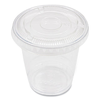 PET Lids, Fits 8 oz to 10 oz Cold Cups, No Hole Flat Lid, Clear, 1,000/Carton