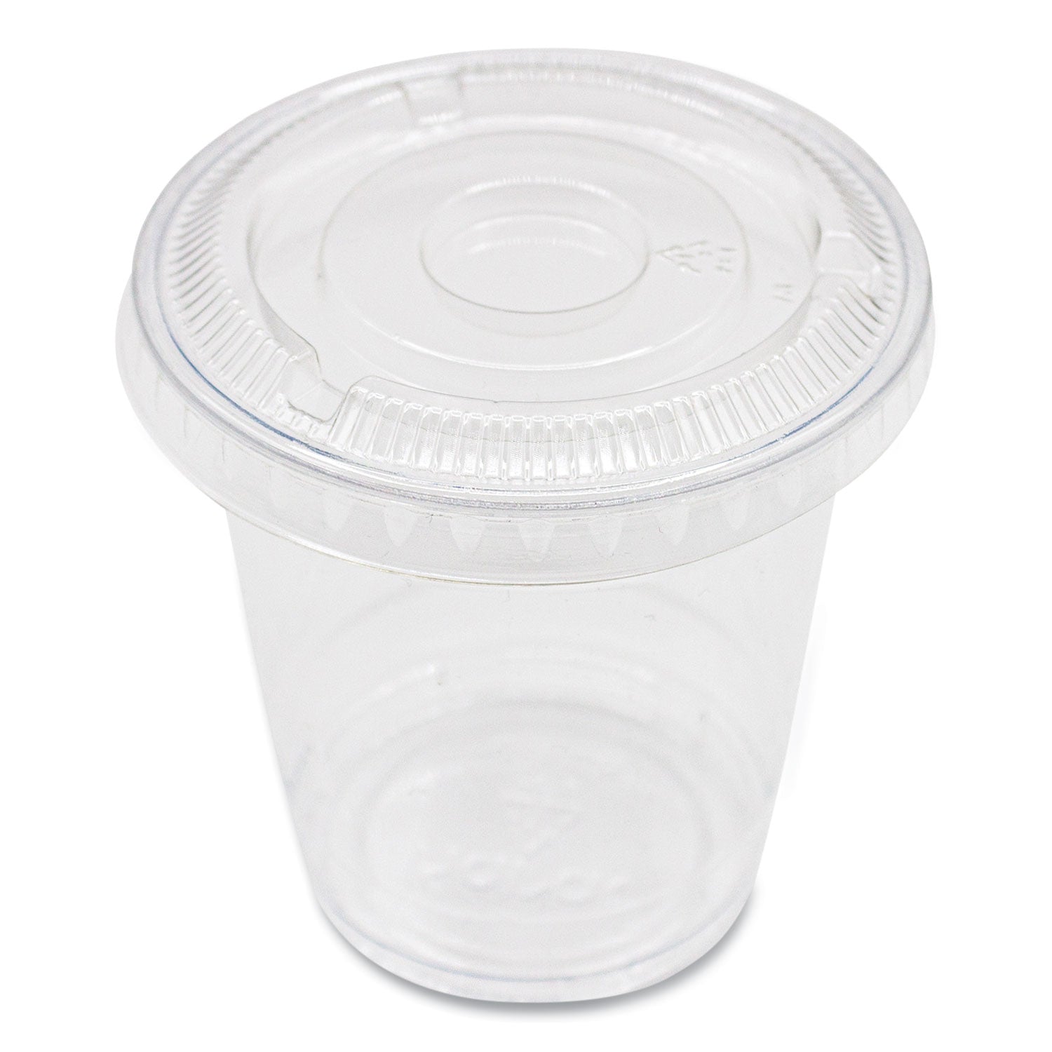 PET Lids, Fits 8 oz to 10 oz Cold Cups, No Hole Flat Lid, Clear, 1,000/Carton