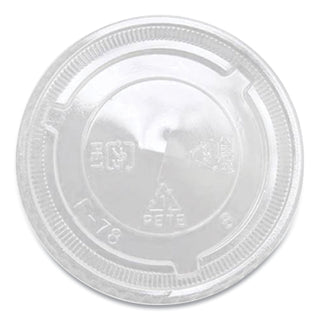PET Lids, Fits 8 oz to 10 oz Cold Cups, X Straw Hole, Clear, 1,000/Carton