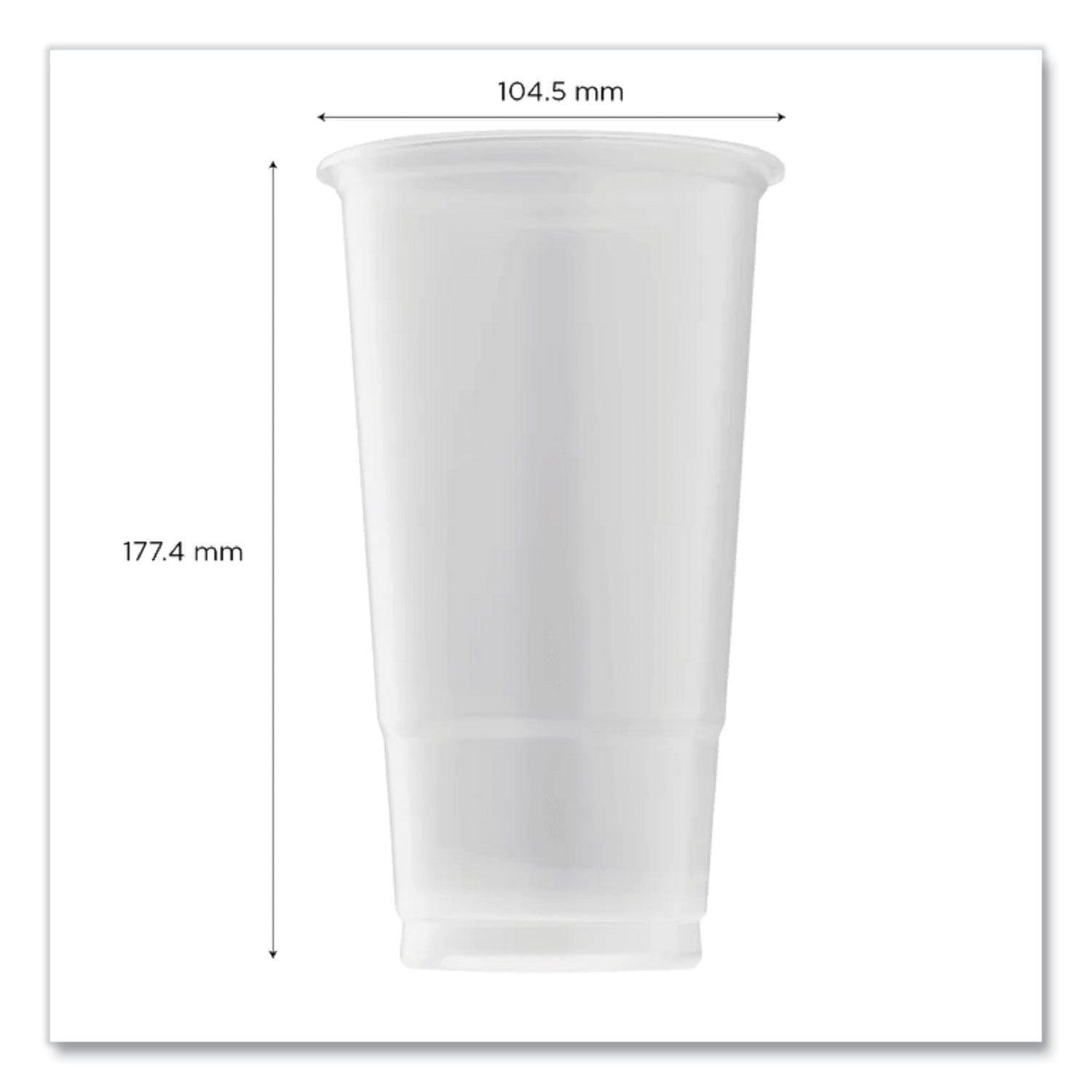 PolyPro (PP) Cups, 32 oz, Translucent, 600/Carton