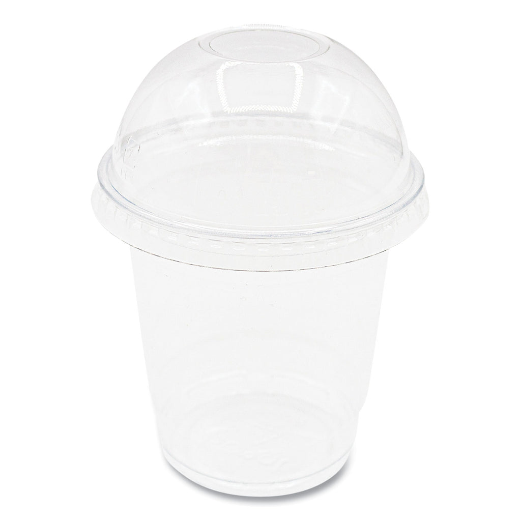 PET Lids, Fits 8 oz to 10 oz Cold Cups, Dome Lid, Clear, 1,000/Carton