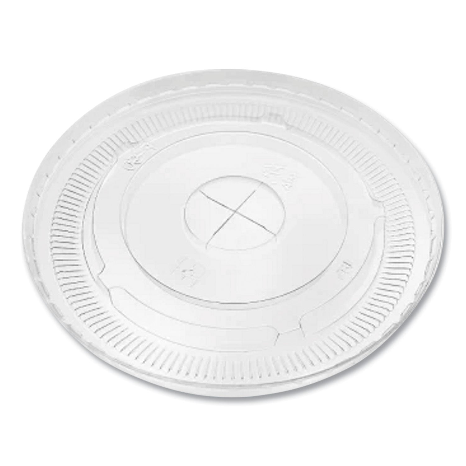 PET Lids, Fits 12 oz to 22 oz Double Poly Paper Cold Cups, Flat Lid, Clear, 1,000/Carton