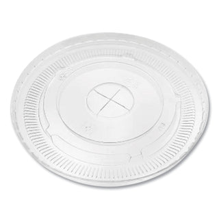 PET Lids, Fits 12 oz to 22 oz Double Poly Paper Cold Cups, Flat Lid, Clear, 1,000/Carton