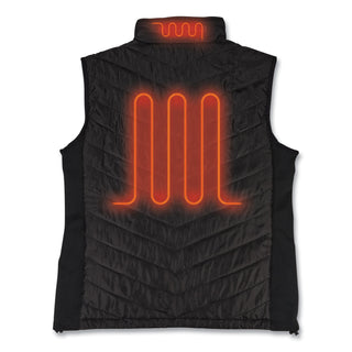 N-Ferno 6495 Rechargeable Heated Vest with Battery Power Bank, Fleece/Polyester, X-Large, Black, Ships in 1-3 Business Days