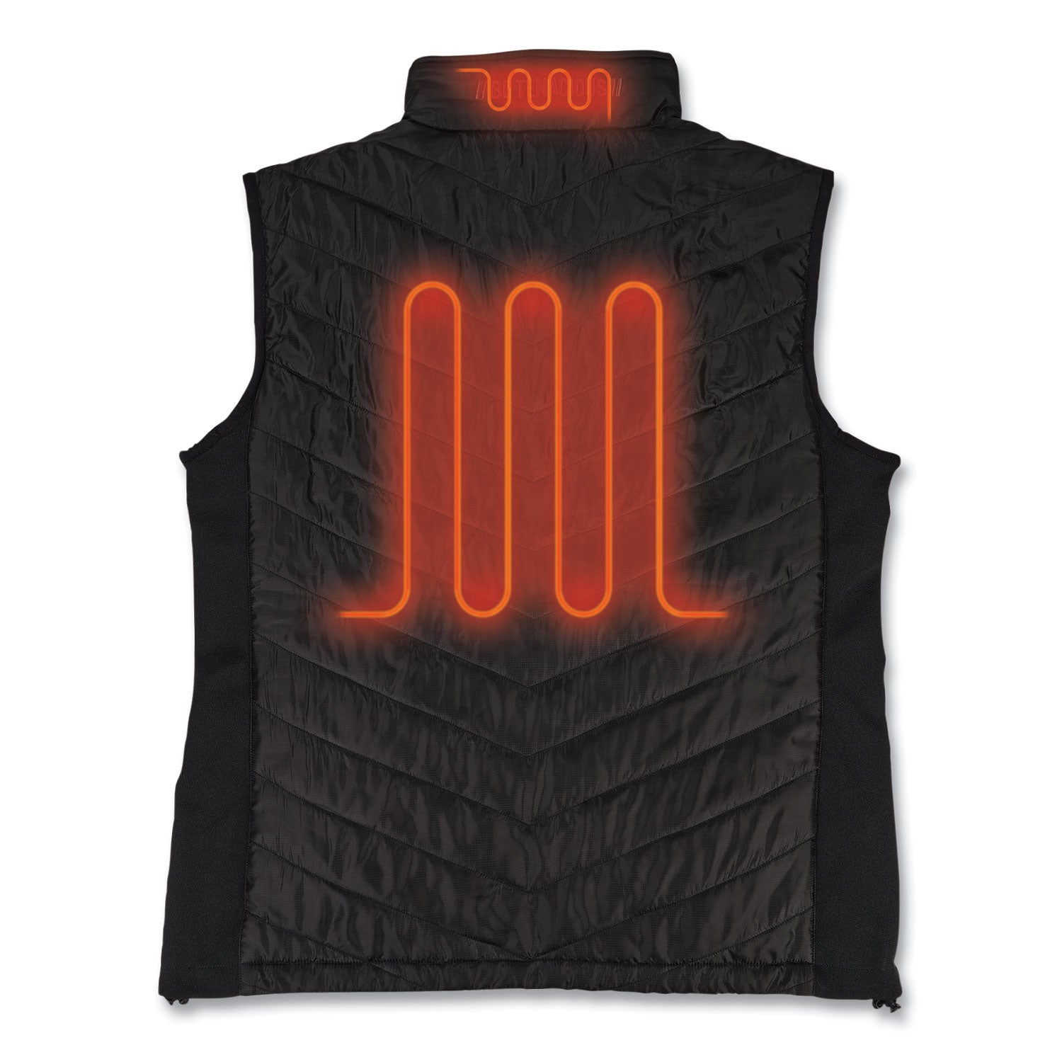 N-Ferno 6495 Rechargeable Heated Vest with Battery Power Bank, Fleece/Polyester, 3X-Large, Black, Ships in 1-3 Business Days