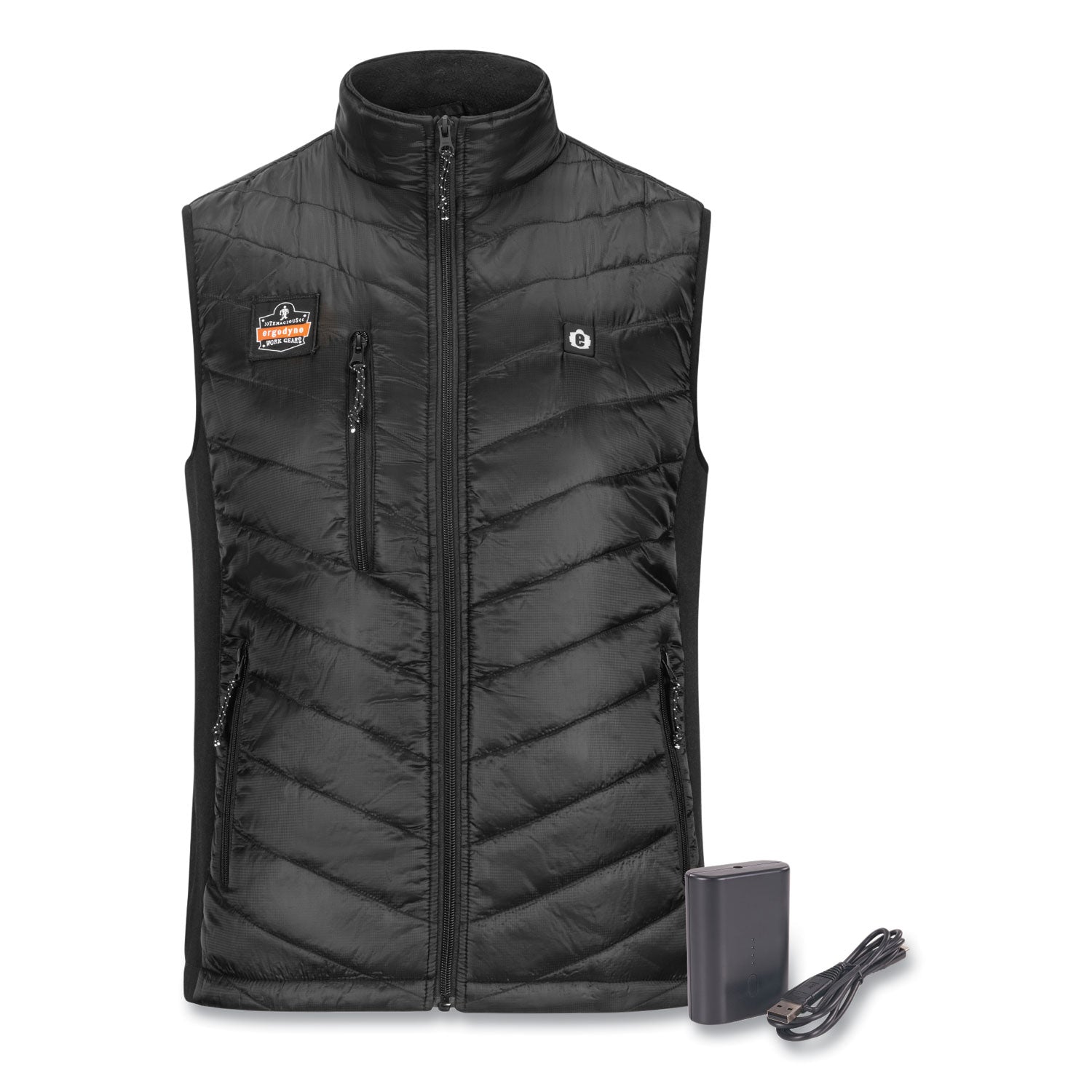 n-ferno-6495-rechargeable-heated-vest-with-battery-power-bank-fleece-polyester-2x-large-black-ships-in-1-3-business-days_ego41705 - 1