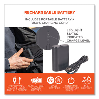 n-ferno-6495-rechargeable-heated-vest-with-battery-power-bank-fleece-polyester-4x-large-black-ships-in-1-3-business-days_ego41707 - 5