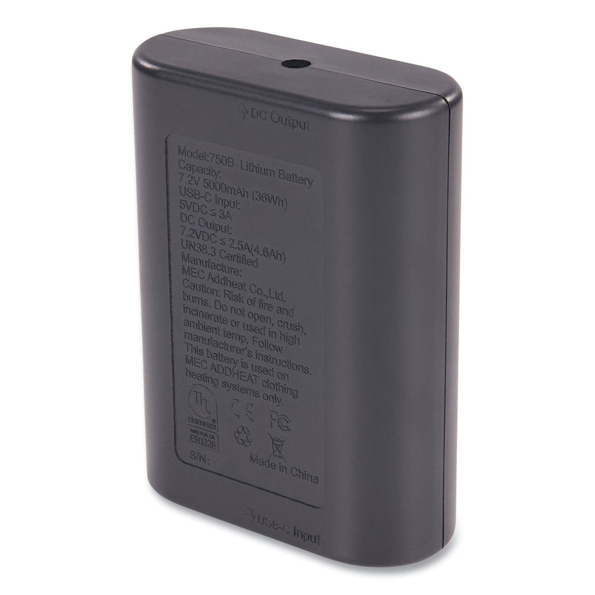 N-Ferno 6495B Portable Battery Power Bank with USB-C Cord, 7.2 V, Ships in 1-3 Business Days