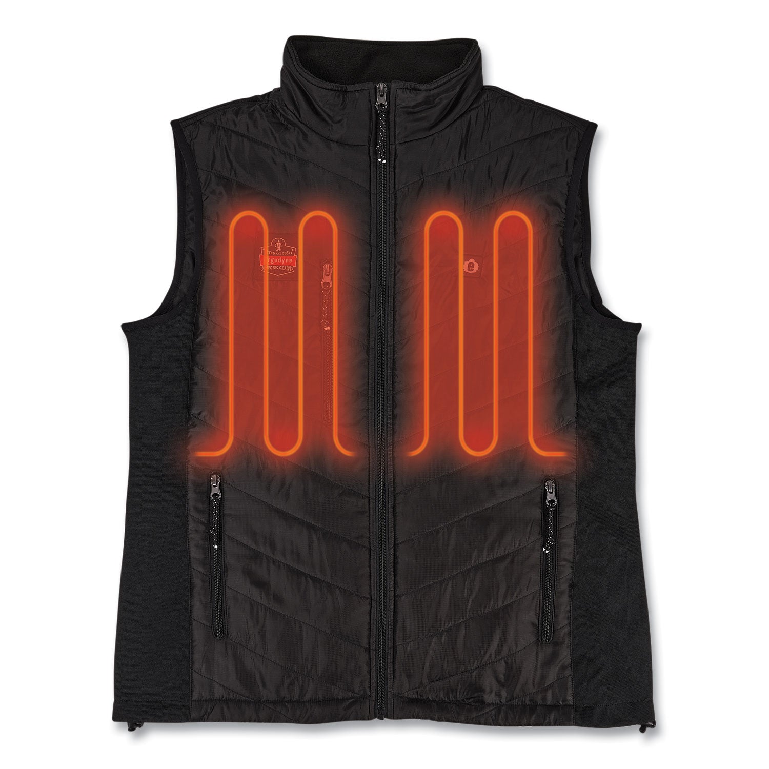 n-ferno-6495-rechargeable-heated-vest-with-battery-power-bank-fleece-polyester-3x-large-black-ships-in-1-3-business-days_ego41706 - 2