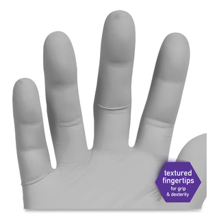 STERLING Nitrile Exam Gloves, Powder-free, Gray, 242 mm Length, X-Large, 170/Box