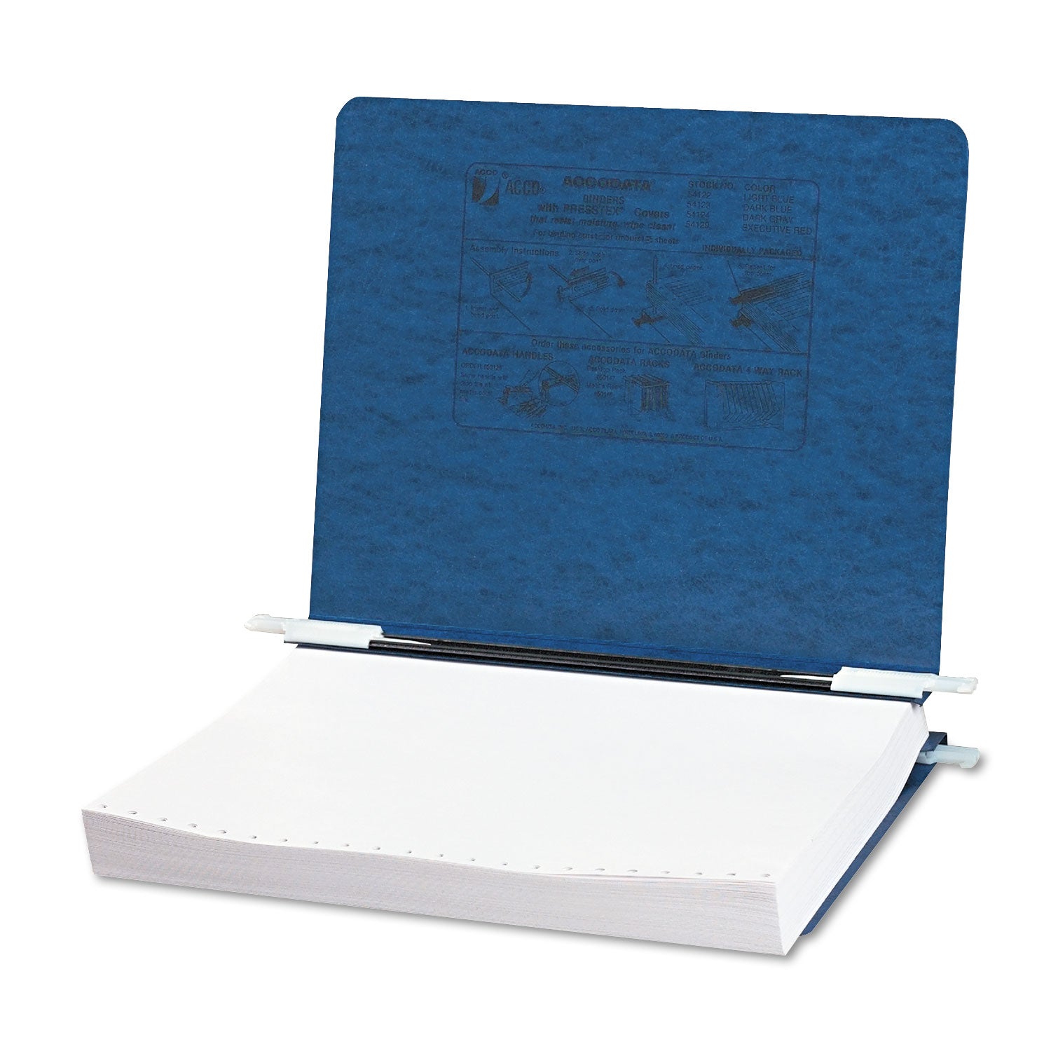 PRESSTEX Covers with Storage Hooks, 2 Posts, 6" Capacity, 11 x 8.5, Dark Blue - 