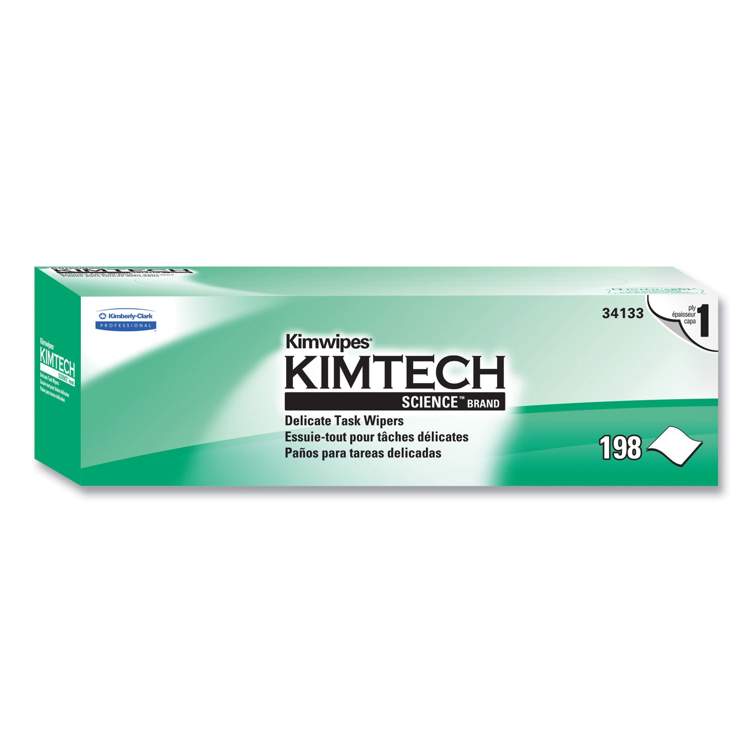 Kimwipes Delicate Task Wipers, 1-Ply, 11.8 x 11.8, Unscented, White, 198/Box, 15 Boxes/Carton - 