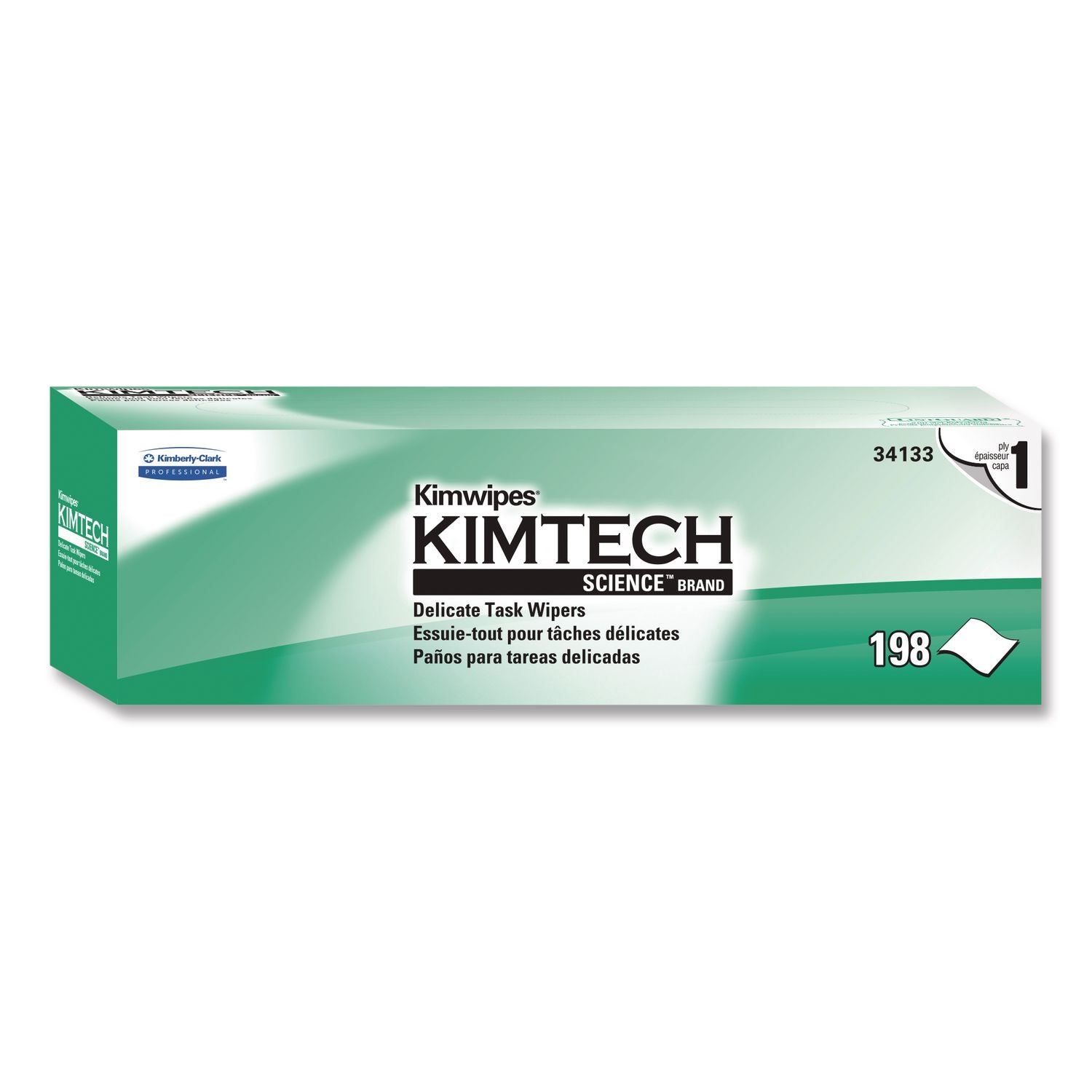 Kimwipes Delicate Task Wipers, 1-Ply, 11.8 x 11.8, Unscented, White, 198/Box, 15 Boxes/Carton