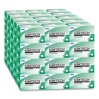 Kimwipes, Delicate Task Wipers, 1-Ply, 4.4 x 8.4, Unscented, White, 286/Box, 60 Boxes/Carton - 