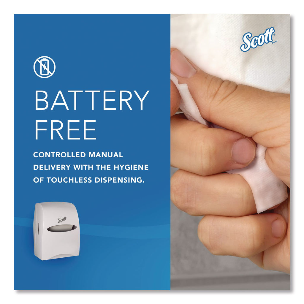 Essential Manual Hard Roll Towel Dispenser, 13.06 x 11 x 16.94, White