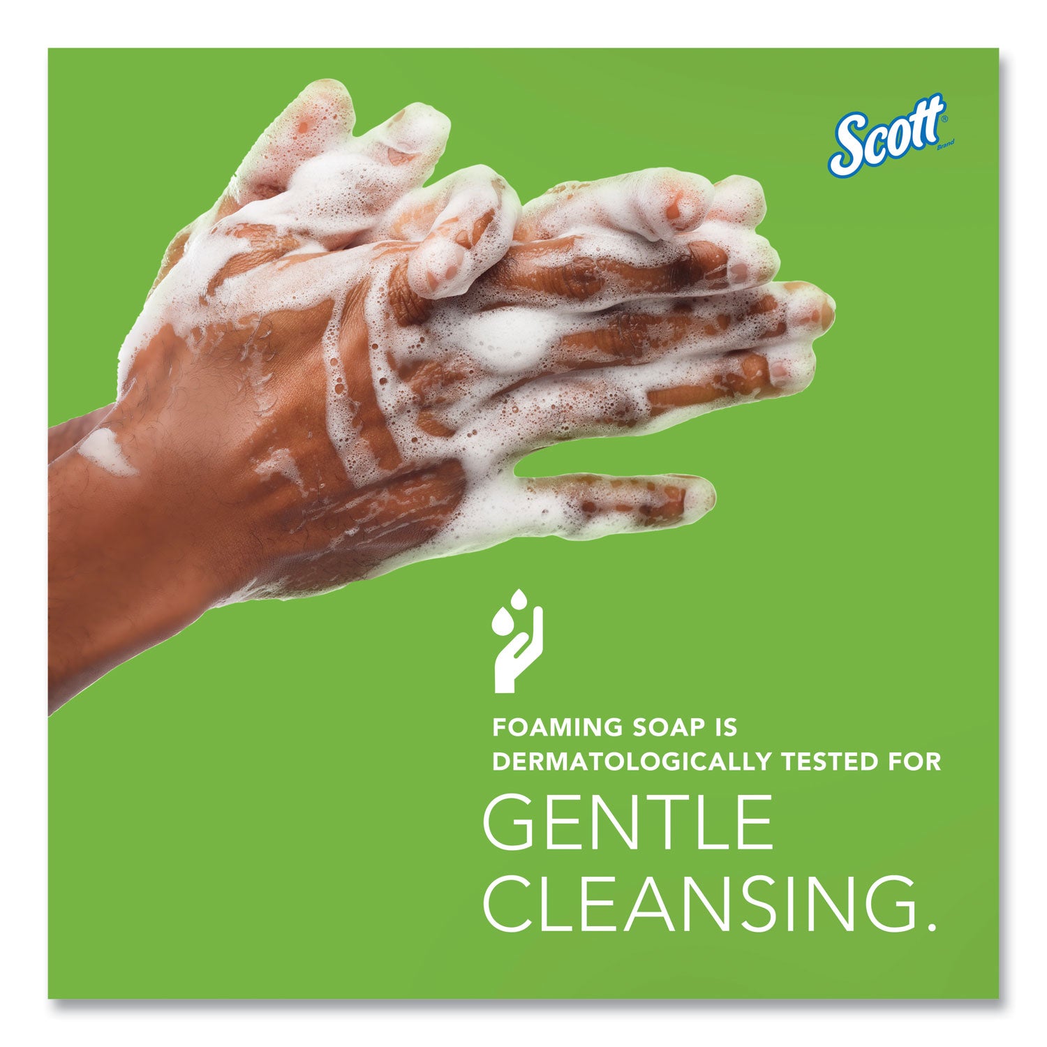 Essential Green Certified Foam Skin Cleanser, Fragrance-Free, 1,500 mL Refill, 2/Carton