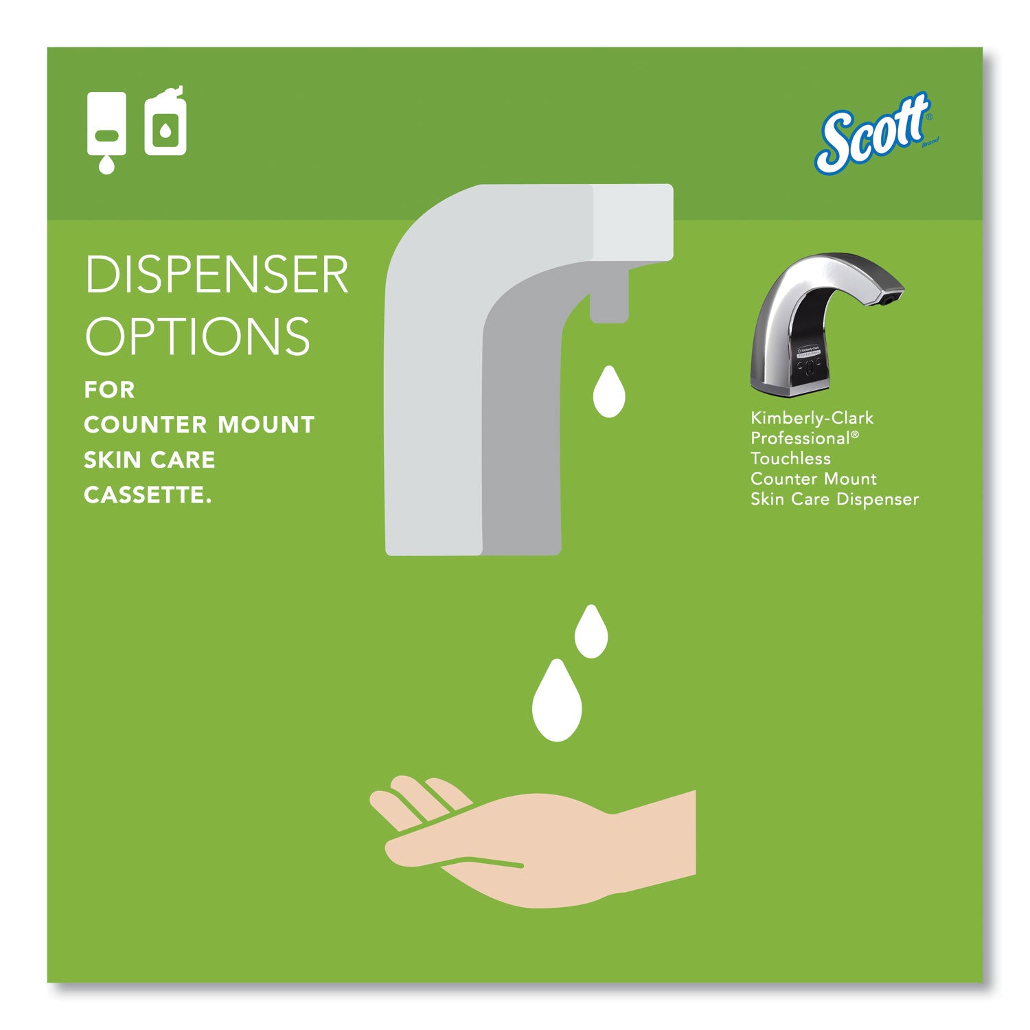 Essential Green Certified Foam Skin Cleanser, Fragrance-Free, 1,500 mL Refill, 2/Carton