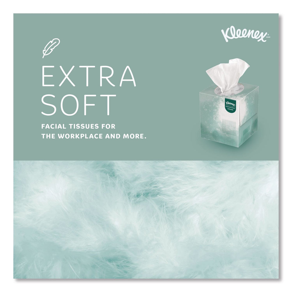 Naturals Facial Tissue for Business, BOUTIQUE POP-UP Box, 2-Ply, White, 90 Sheets/Box, 36 Boxes/Carton